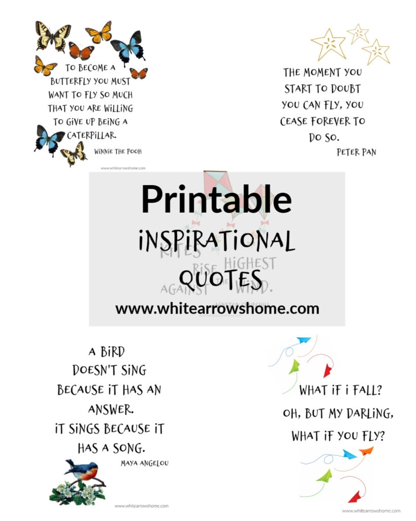 Printable Inspirational Quotes To Lift You Up White Arrows Home
