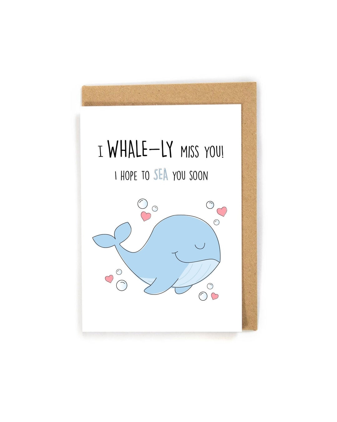 Punny I Miss You Card Miss You Card Kids Miss You Card I Miss You Card From Kids I Miss You Card For Grandparents Cute Custom Etsy