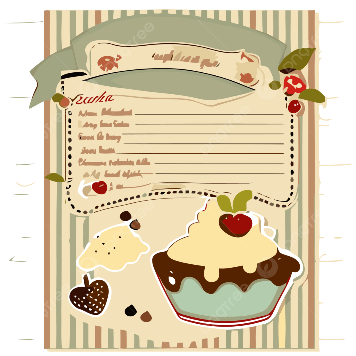 Recipe Card Sticker Clipart Retro Recipe Card For Cupcakes With Icing Ingredients And Stamp Free Vector Cartoon Sticker Clipart PNG And Vector With Transparent Background For Free Download Recipe Card Sticker Clipart Retro Recipe Card For Cupcakes With Icing Ingredients And Stamp Free Vector Cartoon Sticker Clipart PNG And Vector With Transparent Background For Free Download