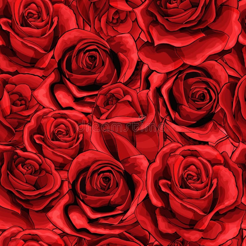 free printable flower rose pattern