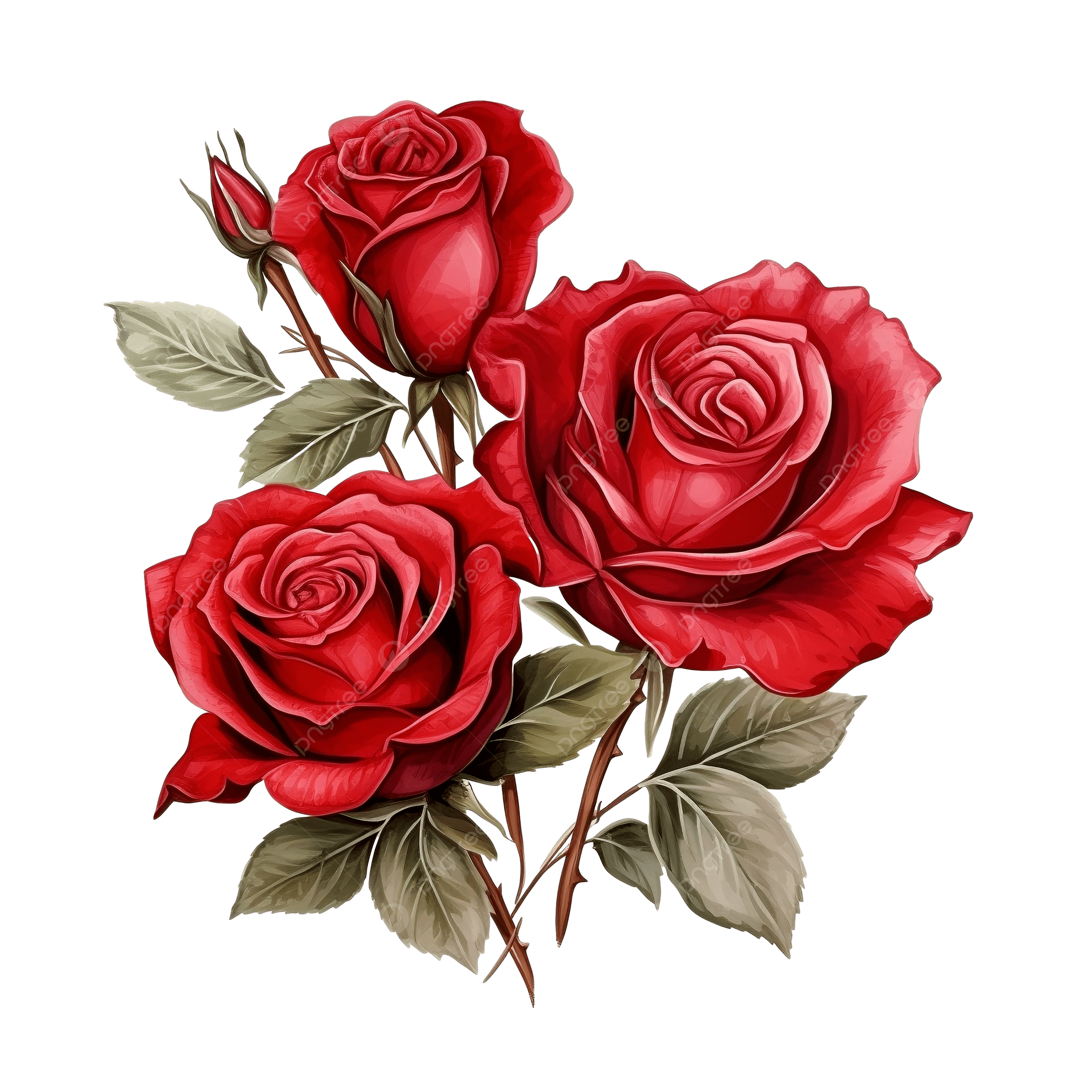 free printable flower red rose
