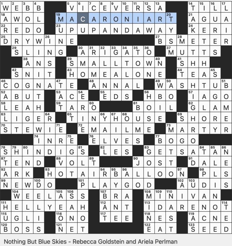 Rex Parker Does The NYT Crossword Puzzle Glass Artist Chihuly SUN 11 17 24 Breanna Of The W N B A To Fans One Of Mario s Catchphrases Participant In The Annual S N L Christmas