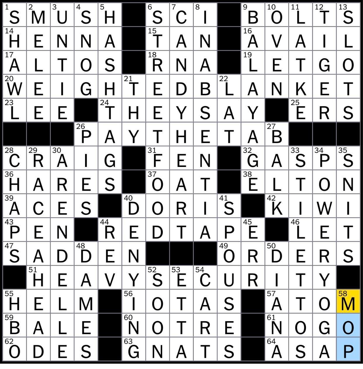 Rex Parker Does The NYT Crossword Puzzle Item In A Husk FRI 8 5 22 Some Cowboy Wear One Might Offer A Sweet Message Sleep Aid Said To Reduce Anxiety 