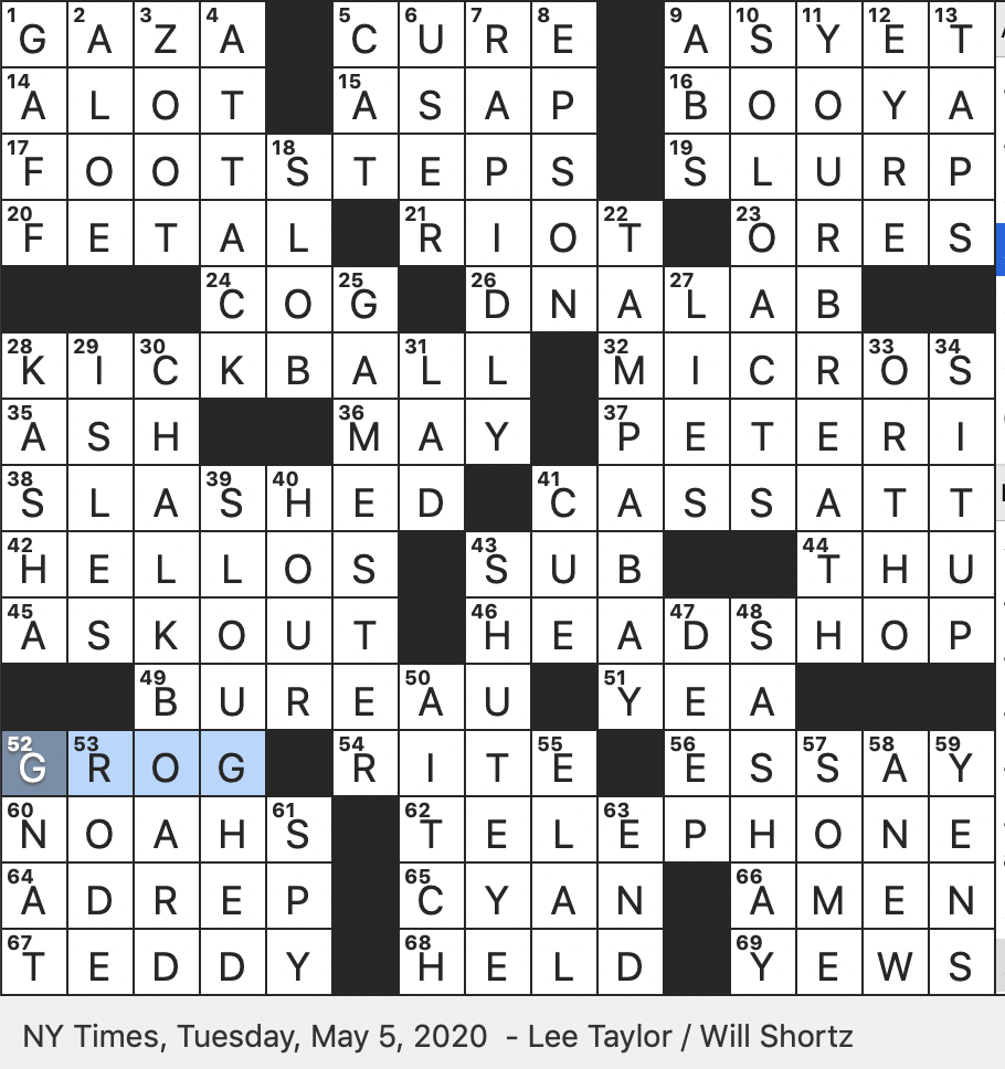 dirty sheets crossword clue