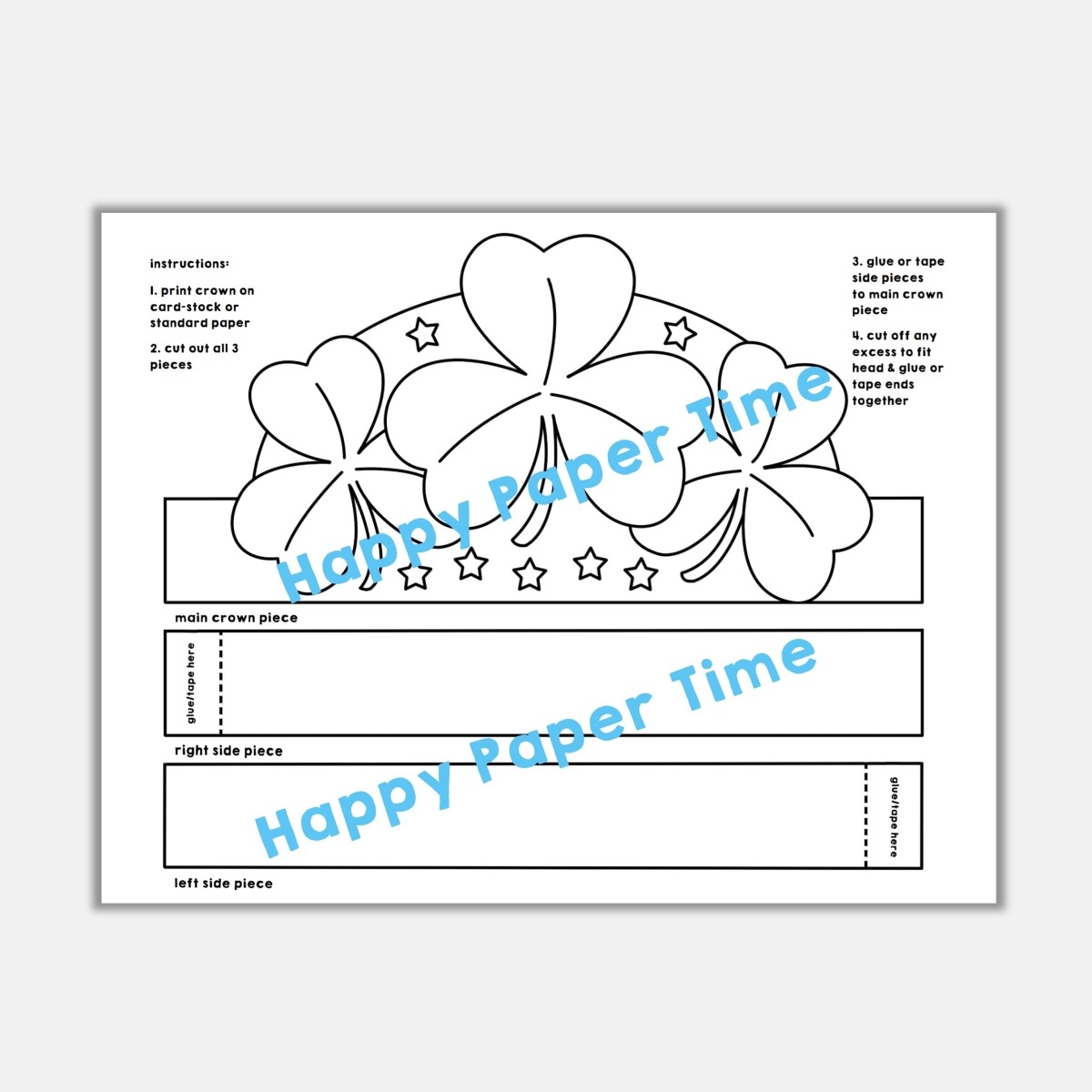 free printable shamrock stationery free printable shamrock stationery