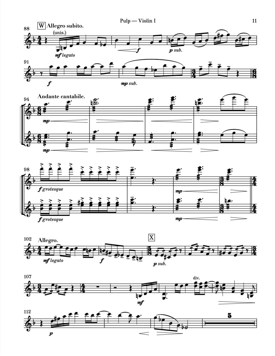 Sheet Music PDF Pulp For String Orchestra full Score Parts  Sheet Music PDF Pulp For String Orchestra full Score Parts