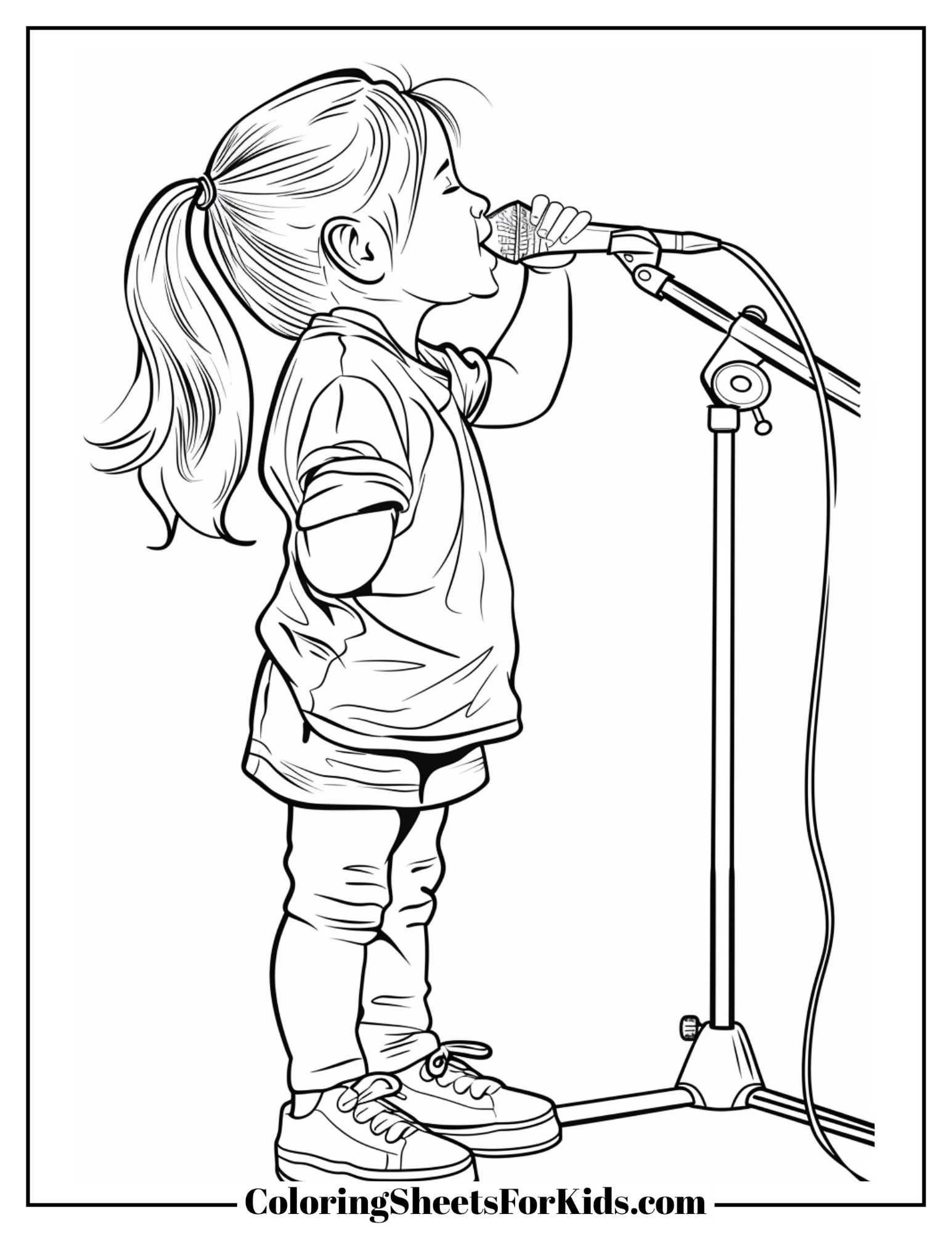 Singer Coloring Pages Free PDF Printables Coloring Sheets For Kids Singer Coloring Pages Free PDF Printables Coloring Sheets For Kids