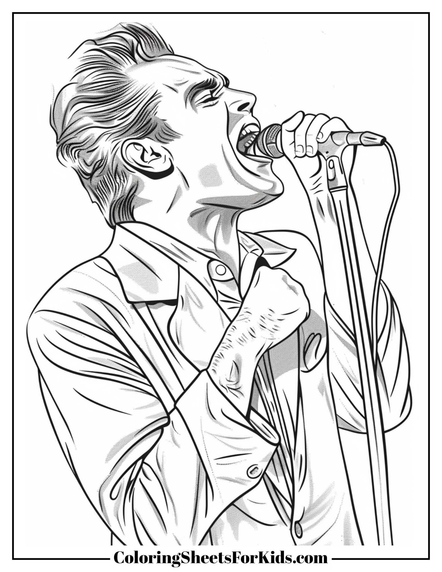 Singer Coloring Pages Free PDF Printables Coloring Sheets For Kids Singer Coloring Pages Free PDF Printables Coloring Sheets For Kids