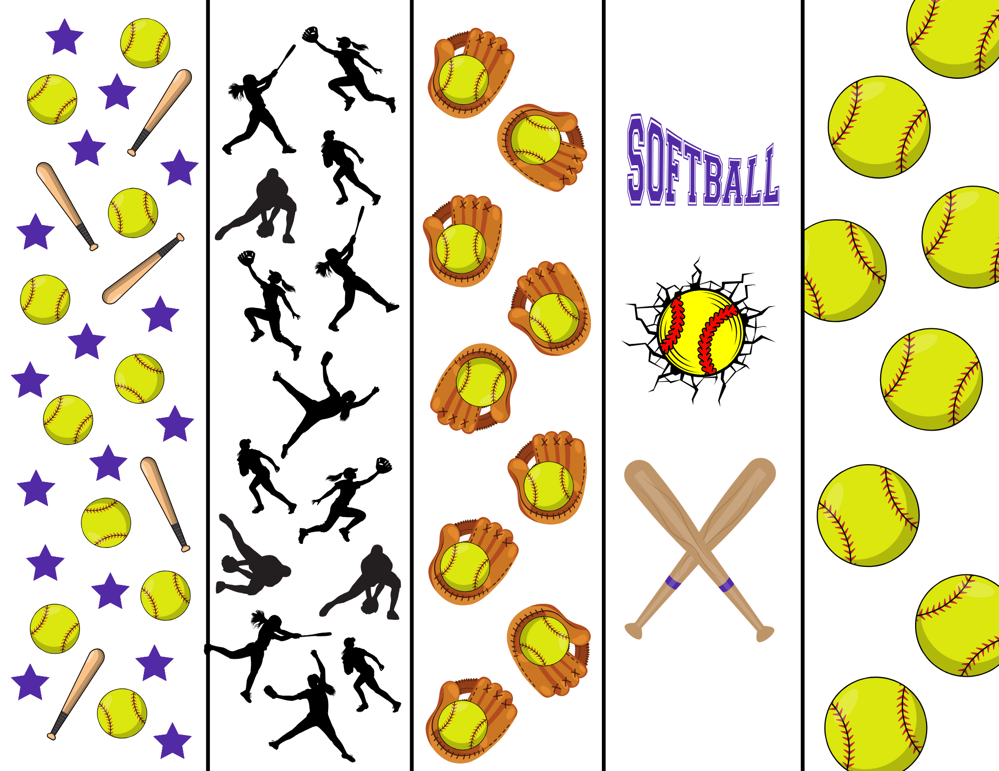 Softball Fans Bookmark This Free Printables Just For You Team Colors By Carrie