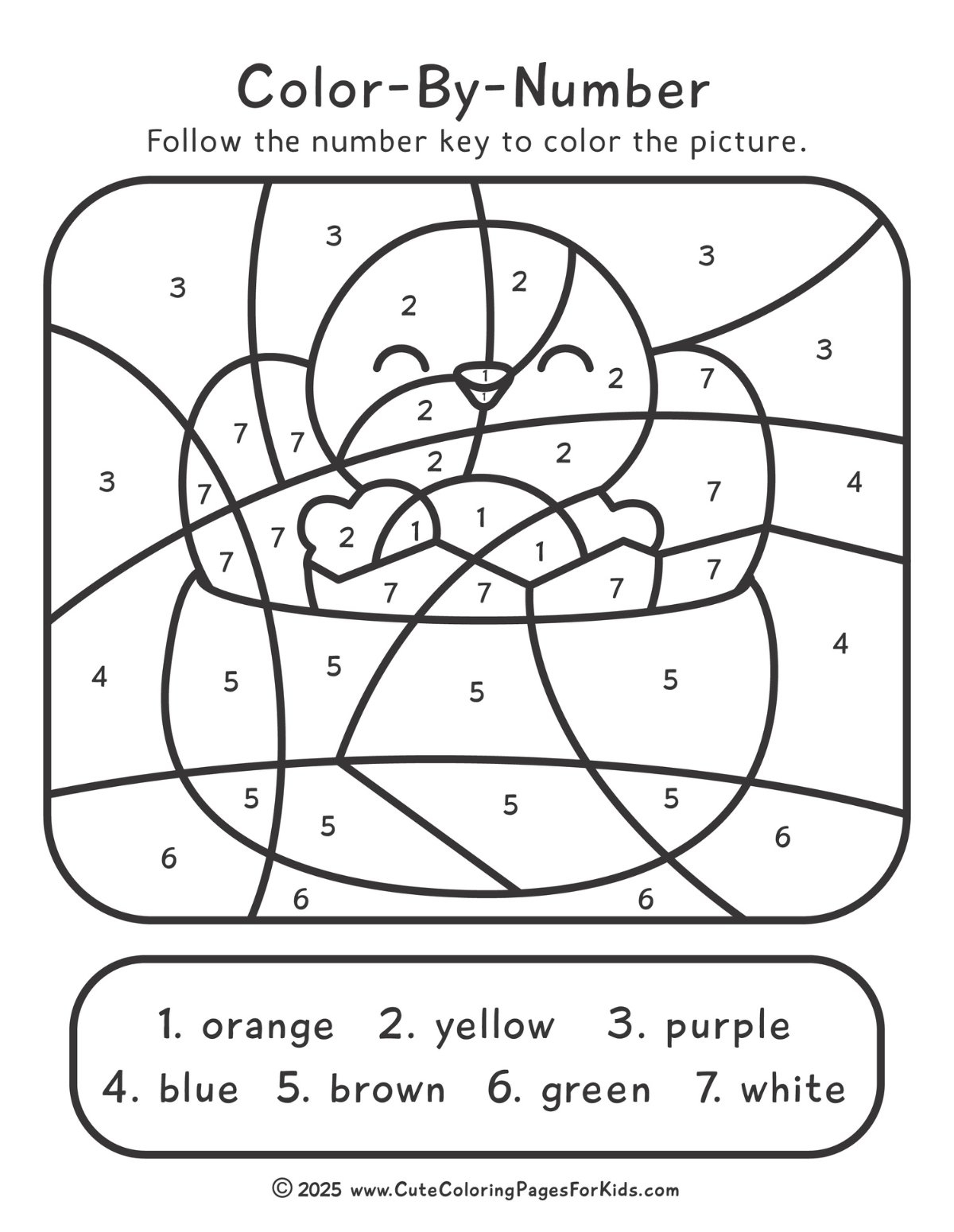 color by number printable