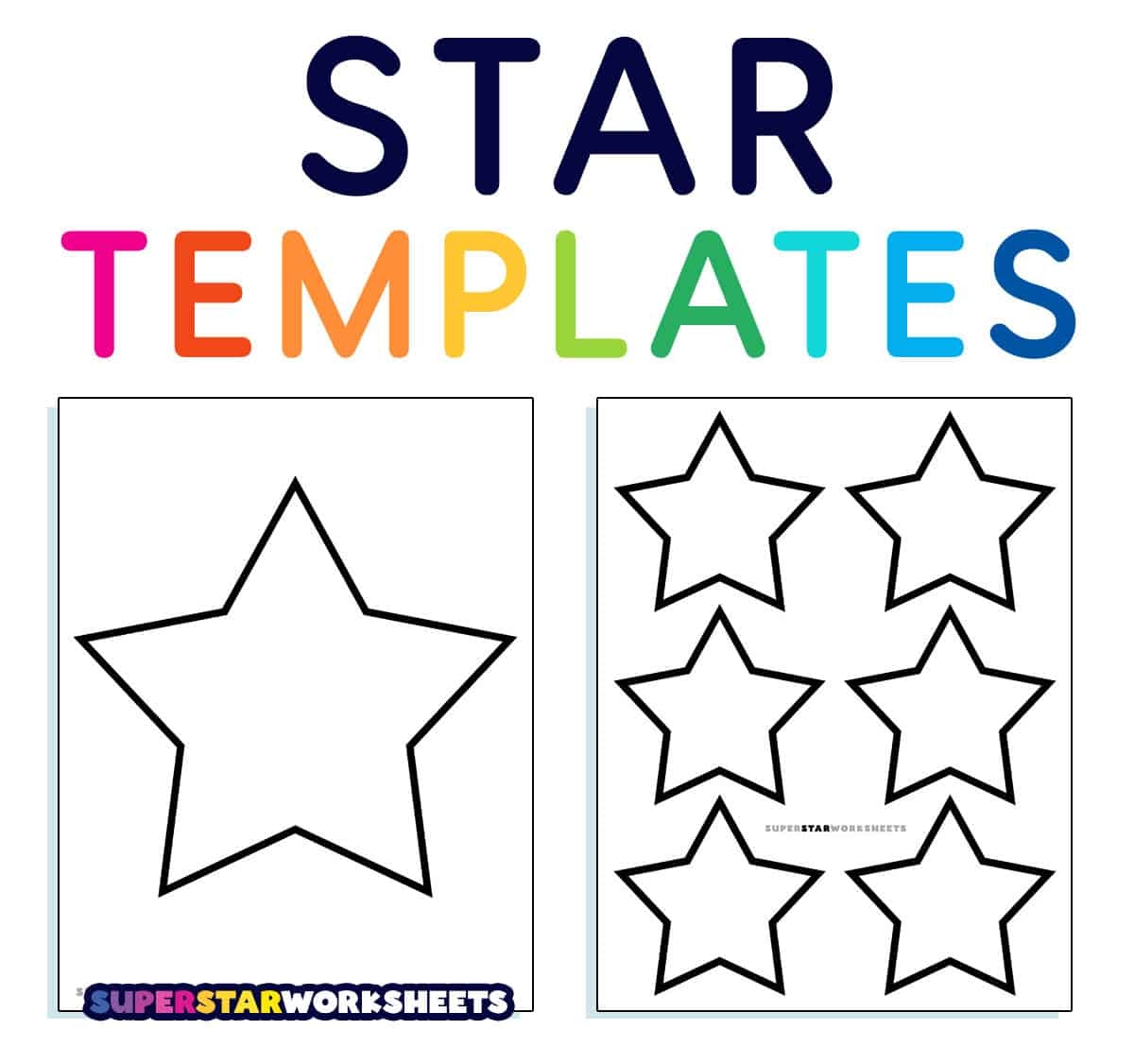 Star Template Free Printables Superstar Worksheets Star Template Free Printables Superstar Worksheets