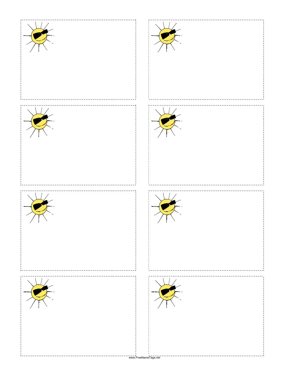 Sun Name Tags Sun Name Tags