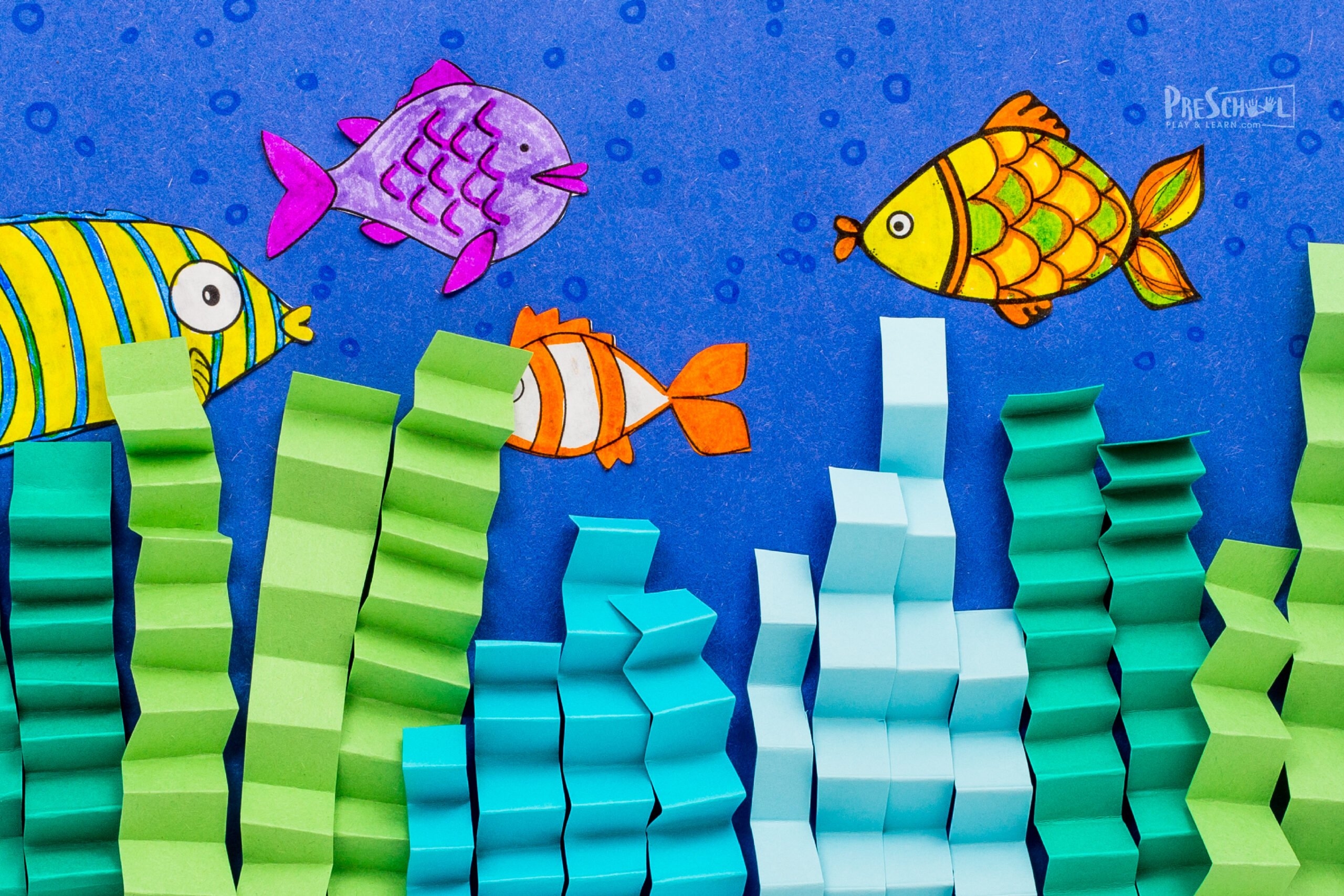  Super Cute Printable Paper Fish Craft For Preschoolers