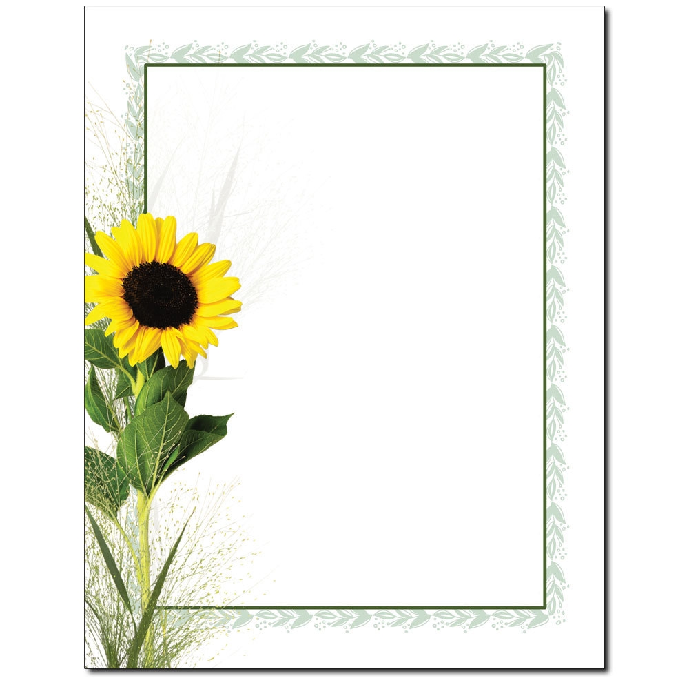 The Image Shop OLH097 25 Sunflower Letterhead 25 Pack The Image Shop OLH097 25 Sunflower Letterhead 25 Pack