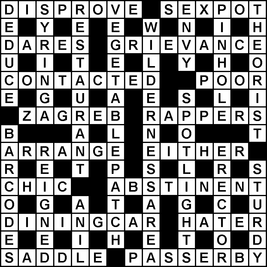 The Stickler Weekly 181 Solution Australian Crosswords