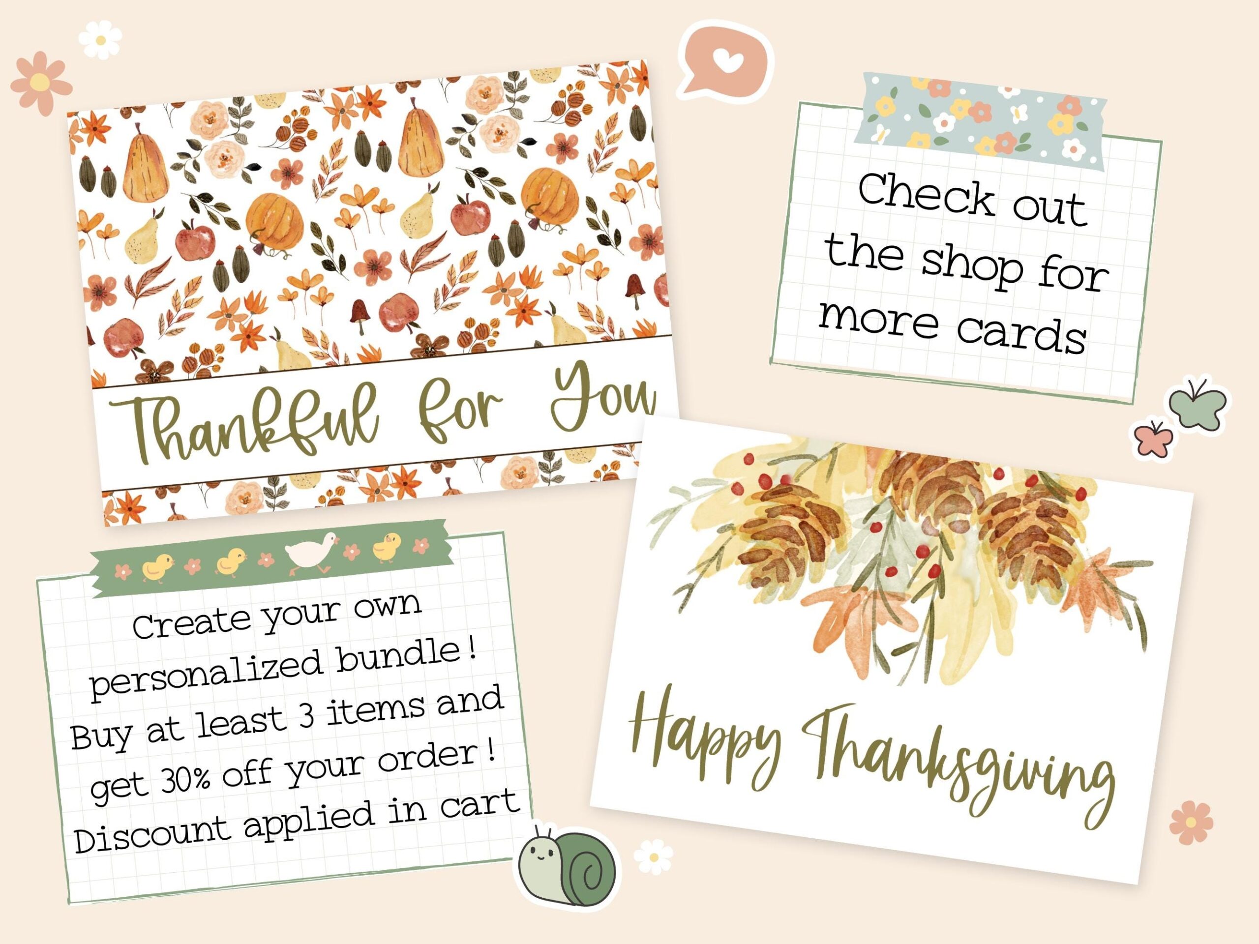 Thinking Of You Digital Card Fall Thinking Of You Printable Card Autumn Greeting Card Fall Greeting Card Thinking Of You Autumn Card Etsy