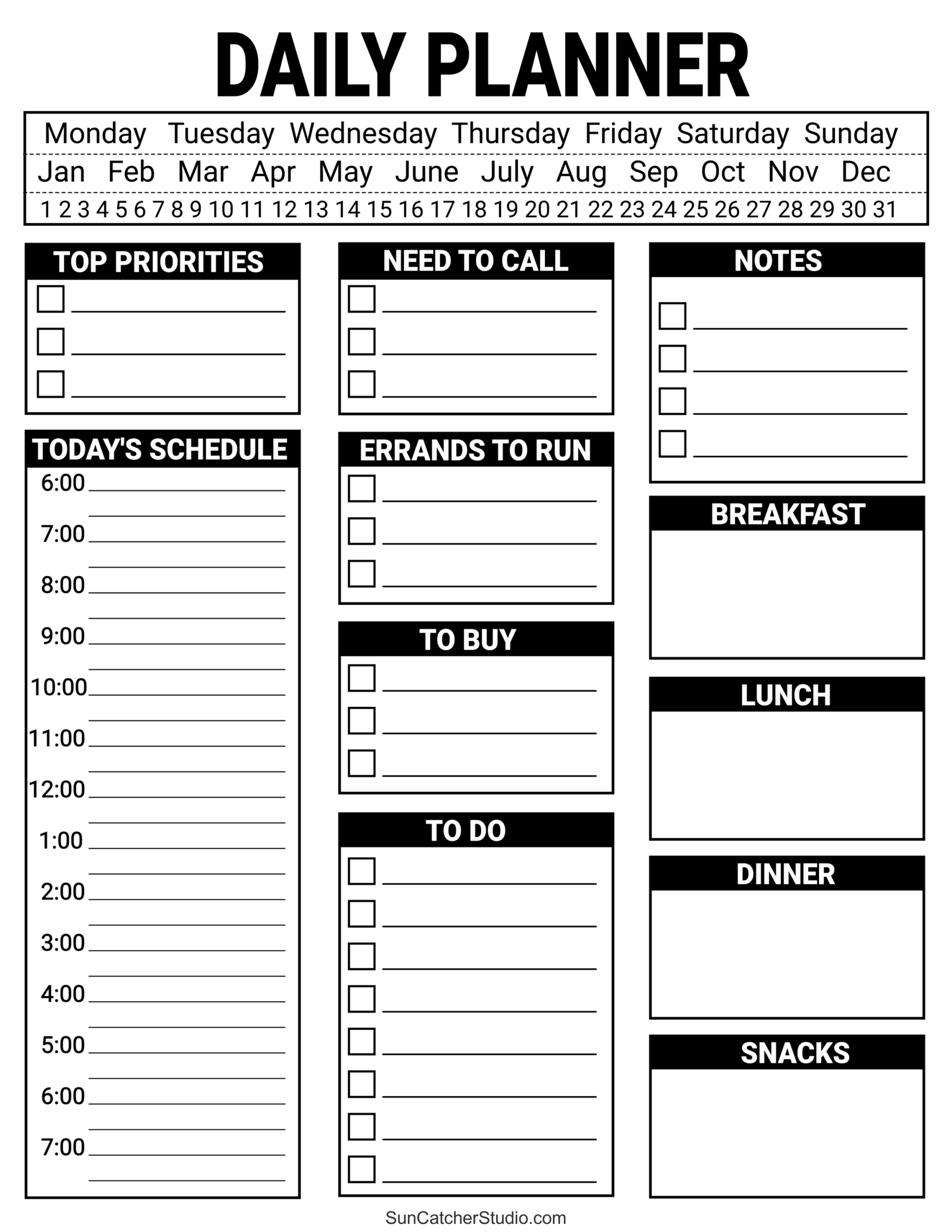 To Do List Free Printable PDF Templates Things To Do Free  To Do List Free Printable PDF Templates Things To Do Free