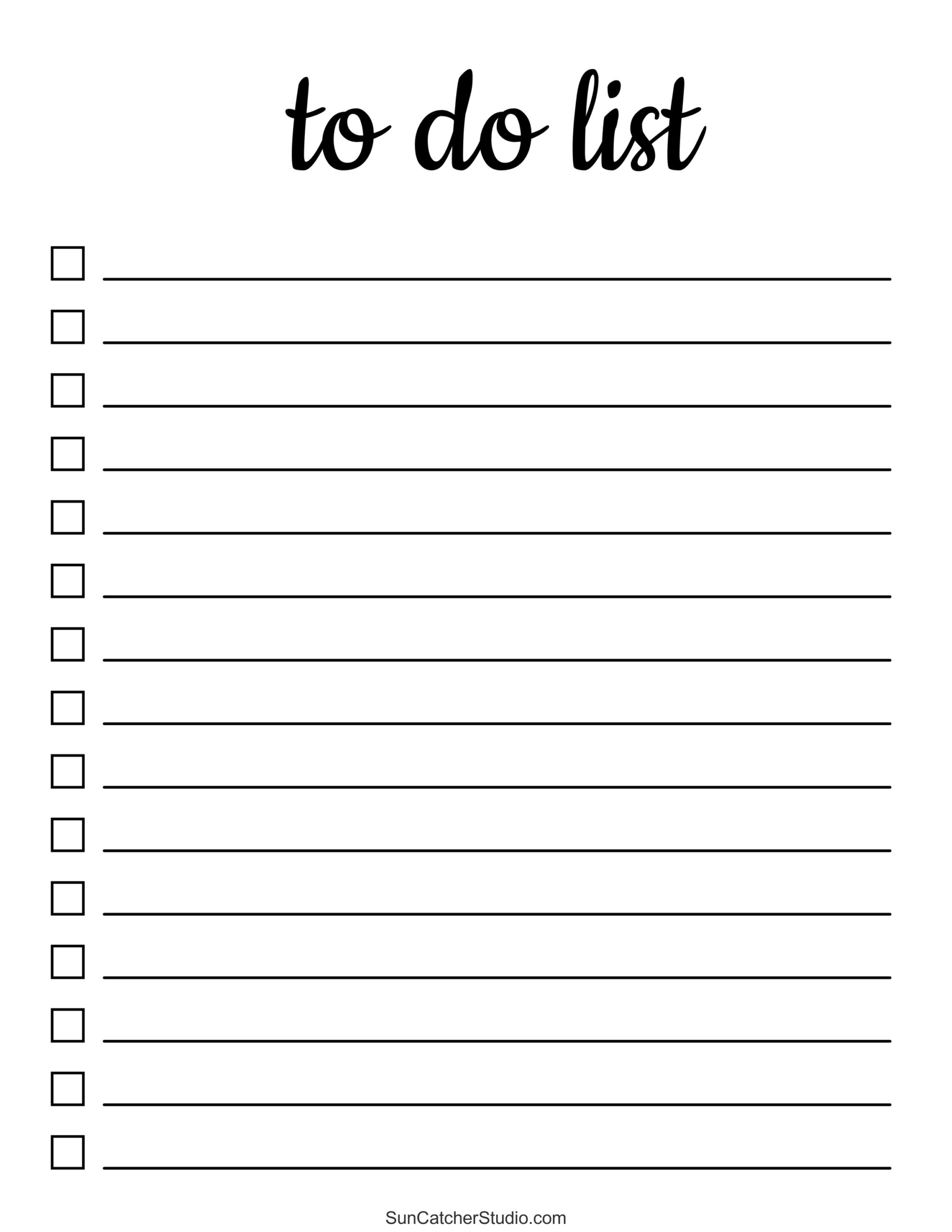 To Do List Free Printable PDF Templates Things To Do Free  To Do List Free Printable PDF Templates Things To Do Free