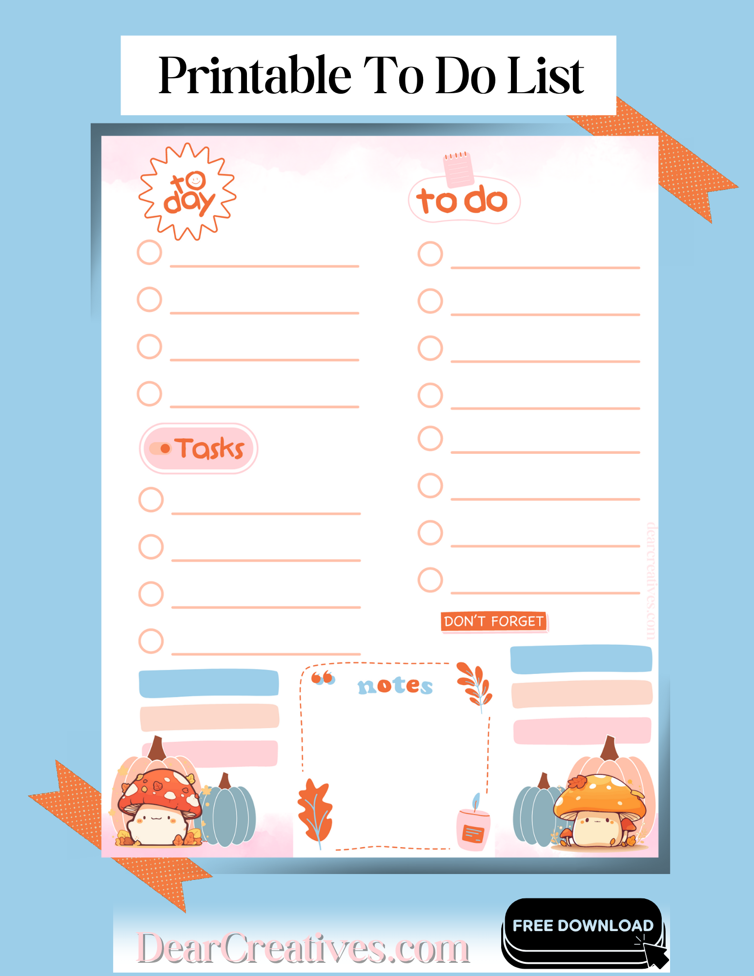 To Do List Printable  To Do List Printable