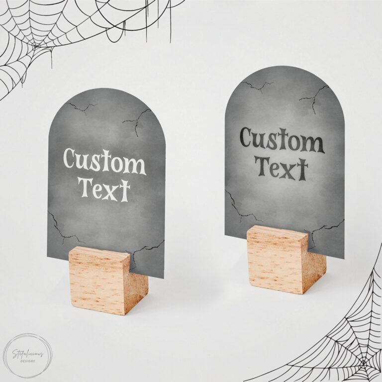 Tombstone Place Card Etsy