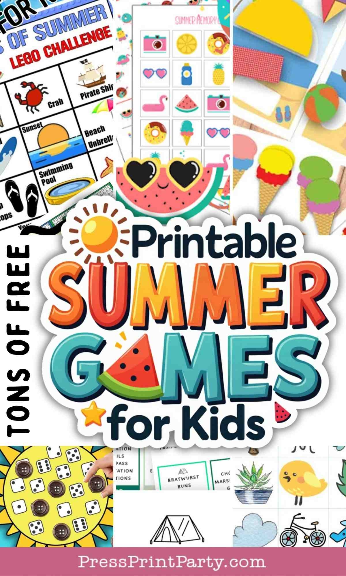 free printable games for family fun