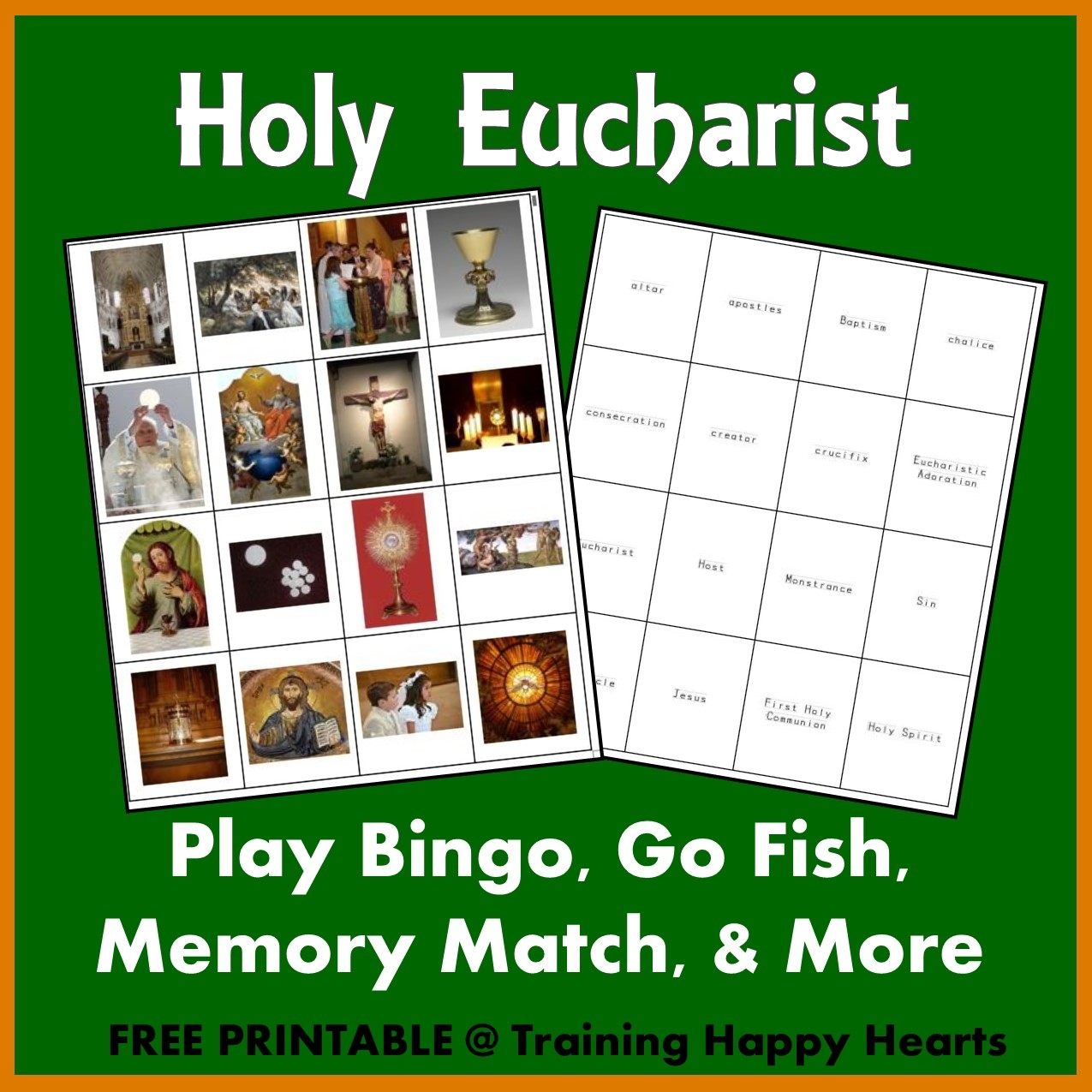Training Happy Hearts Get A FREE Printable Holy Eucharist Game Set  Training Happy Hearts Get A FREE Printable Holy Eucharist Game Set