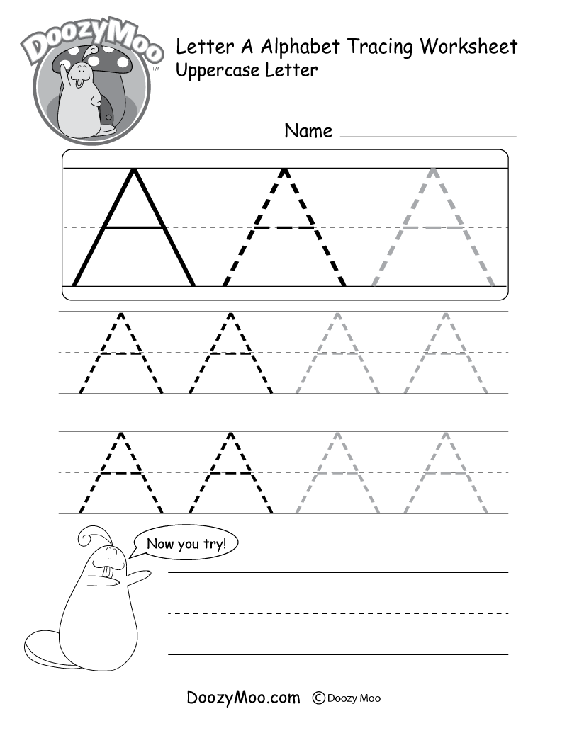free printable tracing letter a worksheets
