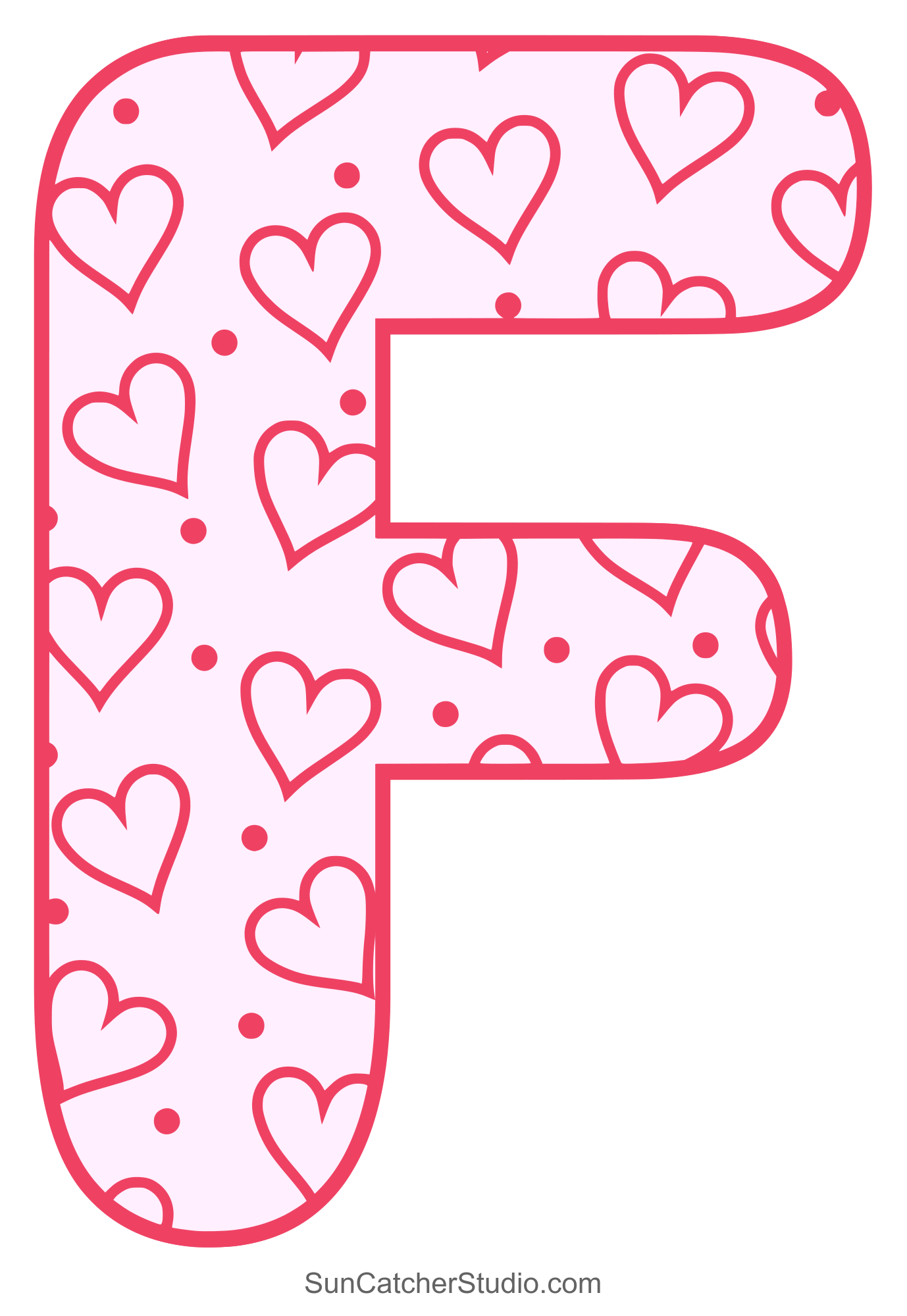 Valentine Lettering Printable Love Font With Hearts Free Printables Monograms Design Tools Patterns U0026 DIY Projects