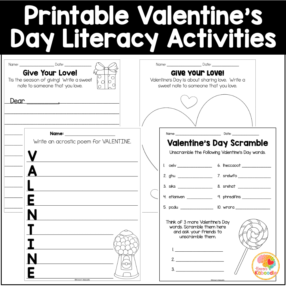 valentine's day printable worksheets