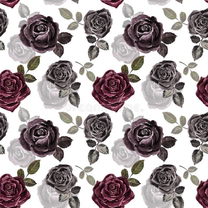 Vintage Black White Roses Stock Illustrations 14 177 Vintage 