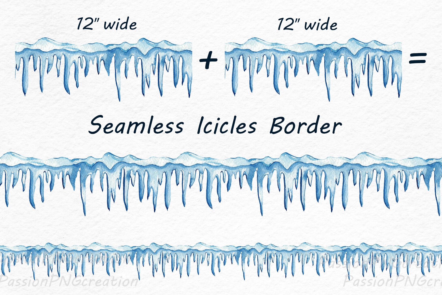 Watercolor Icicles Clipart By PassionPNGcreation TheHungryJPEG