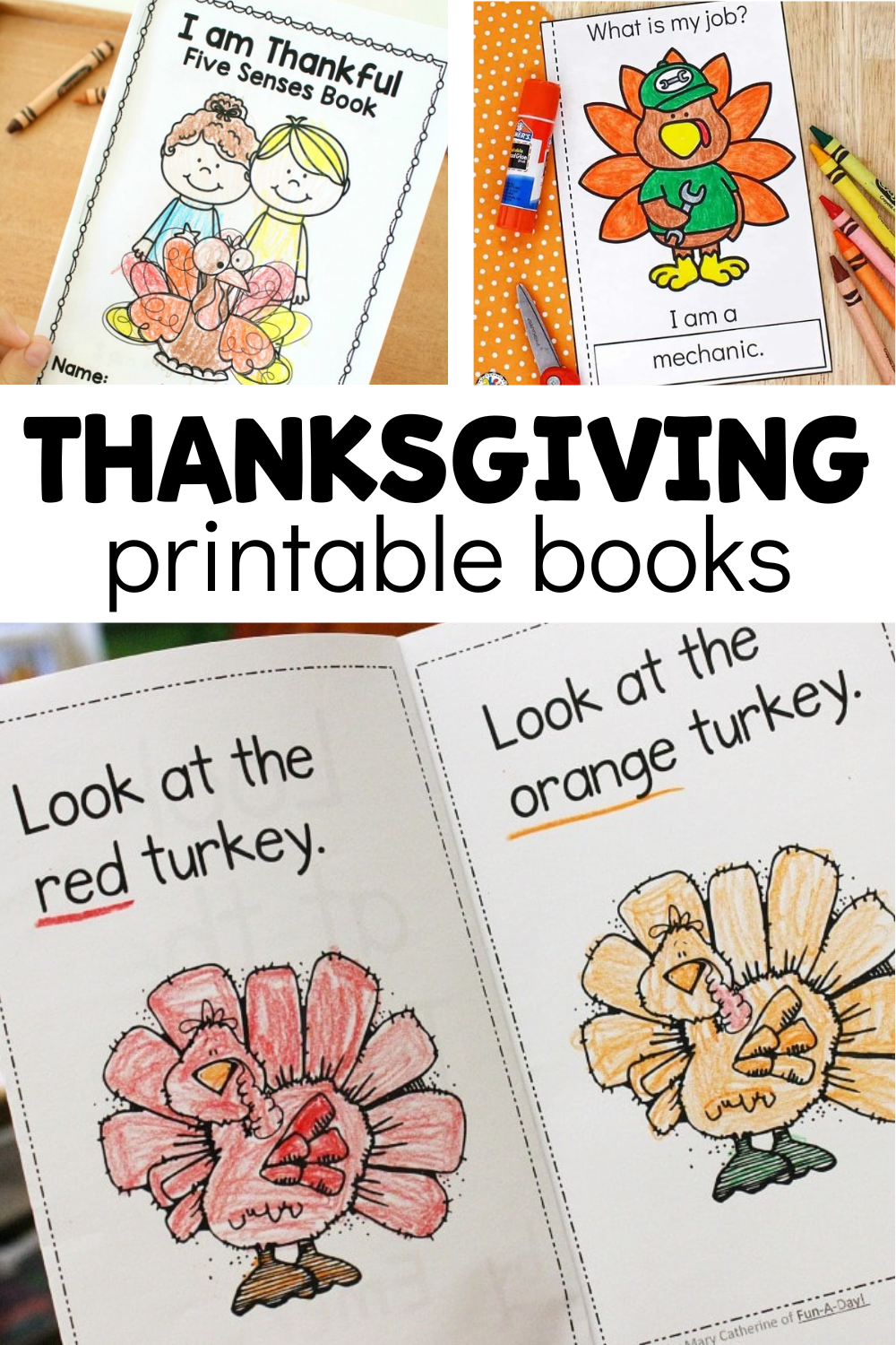 10 Free Thanksgiving Printable Books Fun A Day  10 Free Thanksgiving Printable Books Fun A Day
