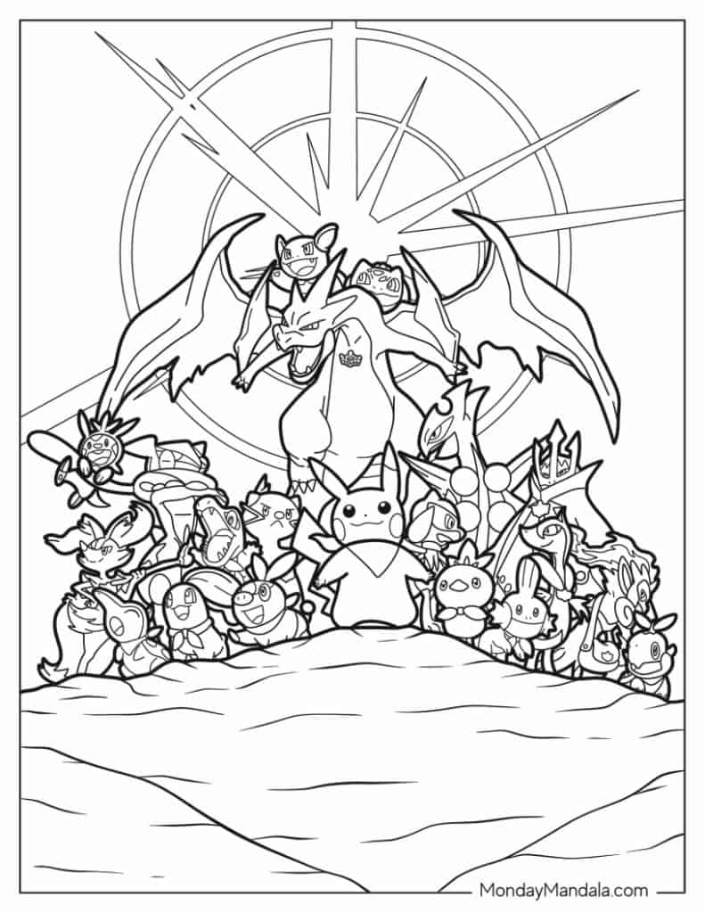 100 Pokemon Coloring Pages Free PDF Printables  100 Pokemon Coloring Pages Free PDF Printables