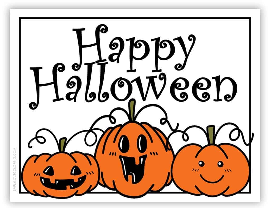 12 Happy Halloween Sign Printables Free PDF Downloads Simply Love Coloring 12 Happy Halloween Sign Printables Free PDF Downloads Simply Love Coloring