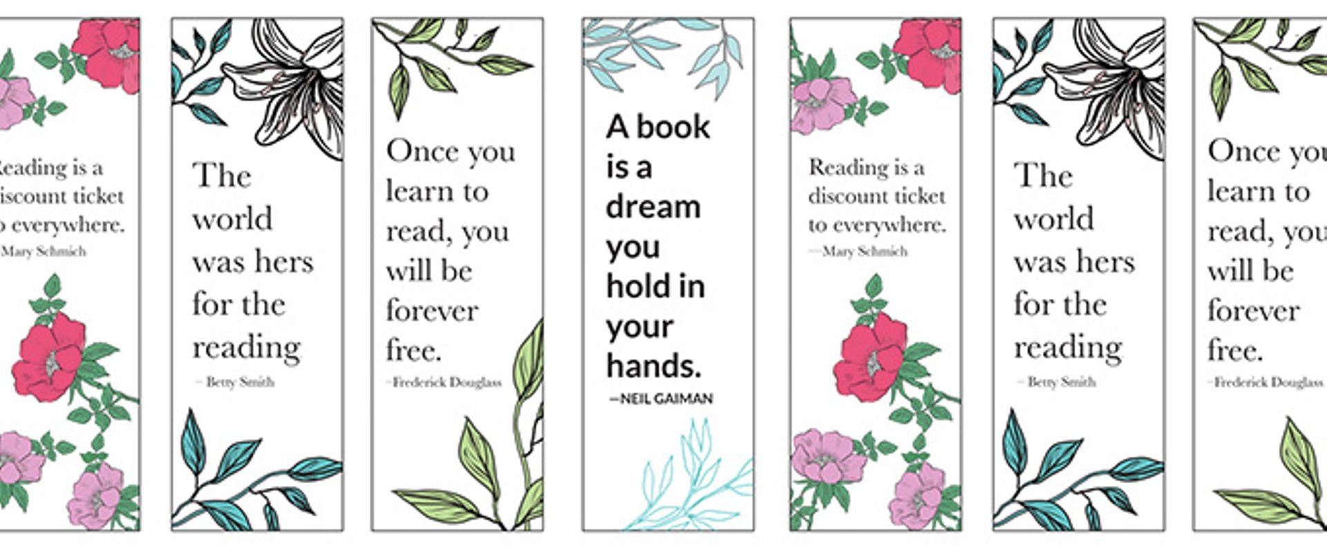 14 Free Printable Bookmarks To Brighten Up Your Books 14 Free Printable Bookmarks To Brighten Up Your Books