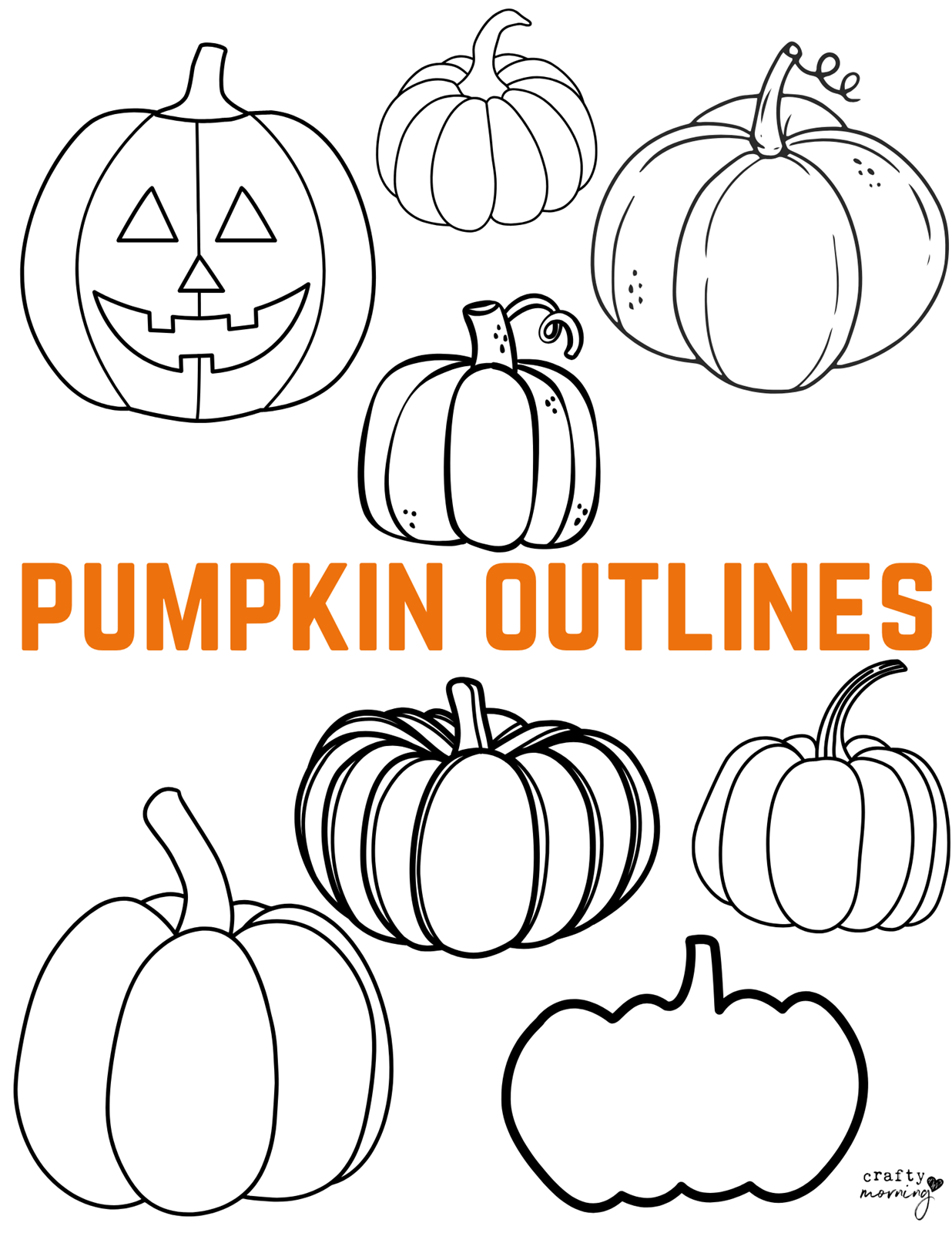 20 Free Pumpkin Outline Printables Crafty Morning 20 Free Pumpkin Outline Printables Crafty Morning