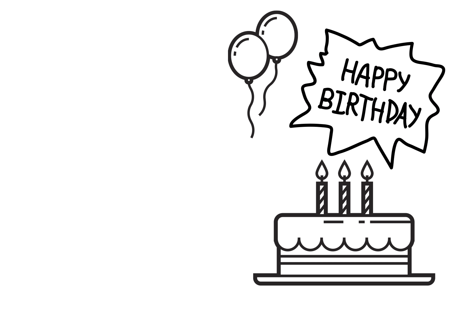 foldable printable birthday cards to color foldable printable birthday cards to color
