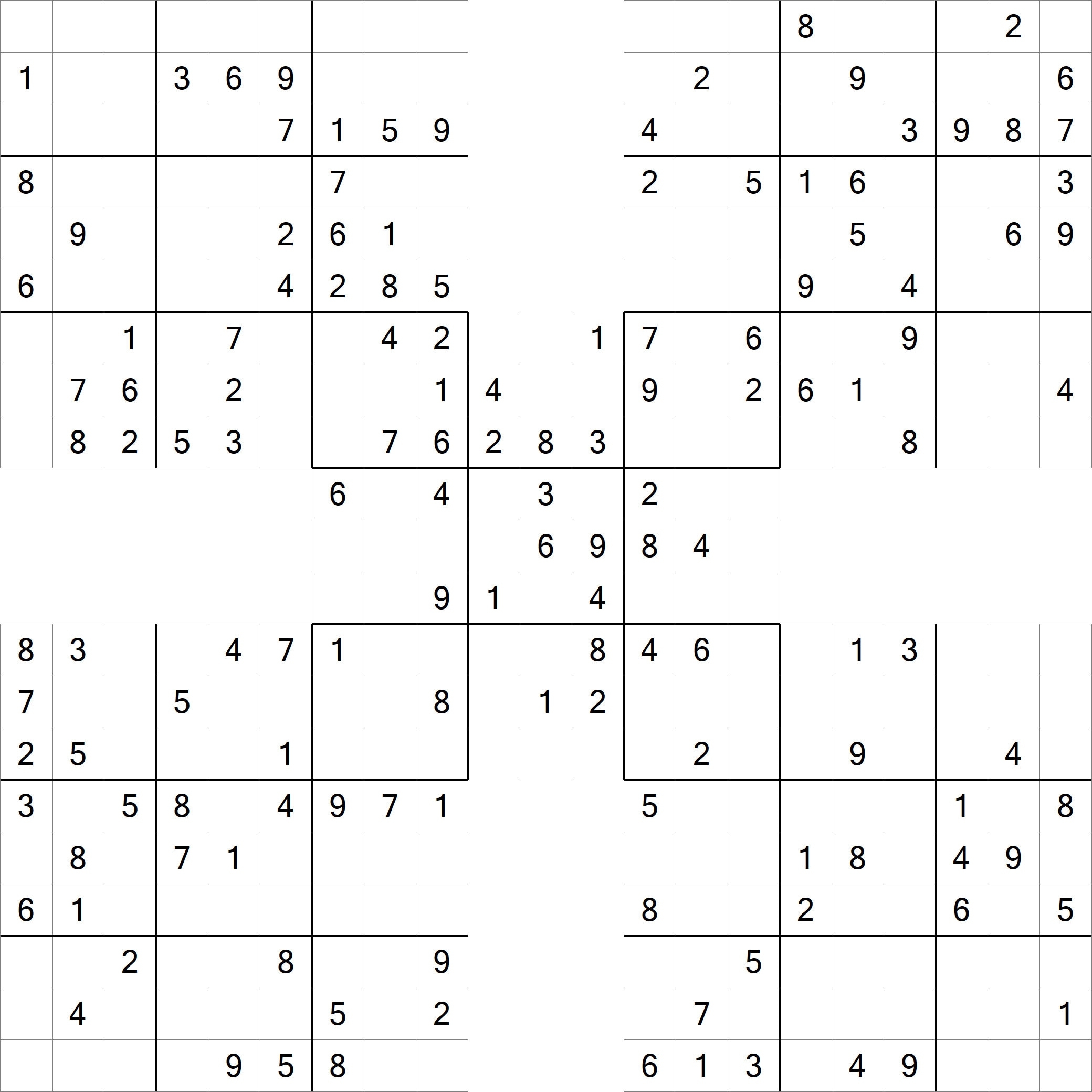 200 Medium Samurai Sudoku Puzzles PNG Instant Digital Download Great For Making KDP Puzzle Book Etsy 200 Medium Samurai Sudoku Puzzles PNG Instant Digital Download Great For Making KDP Puzzle Book Etsy