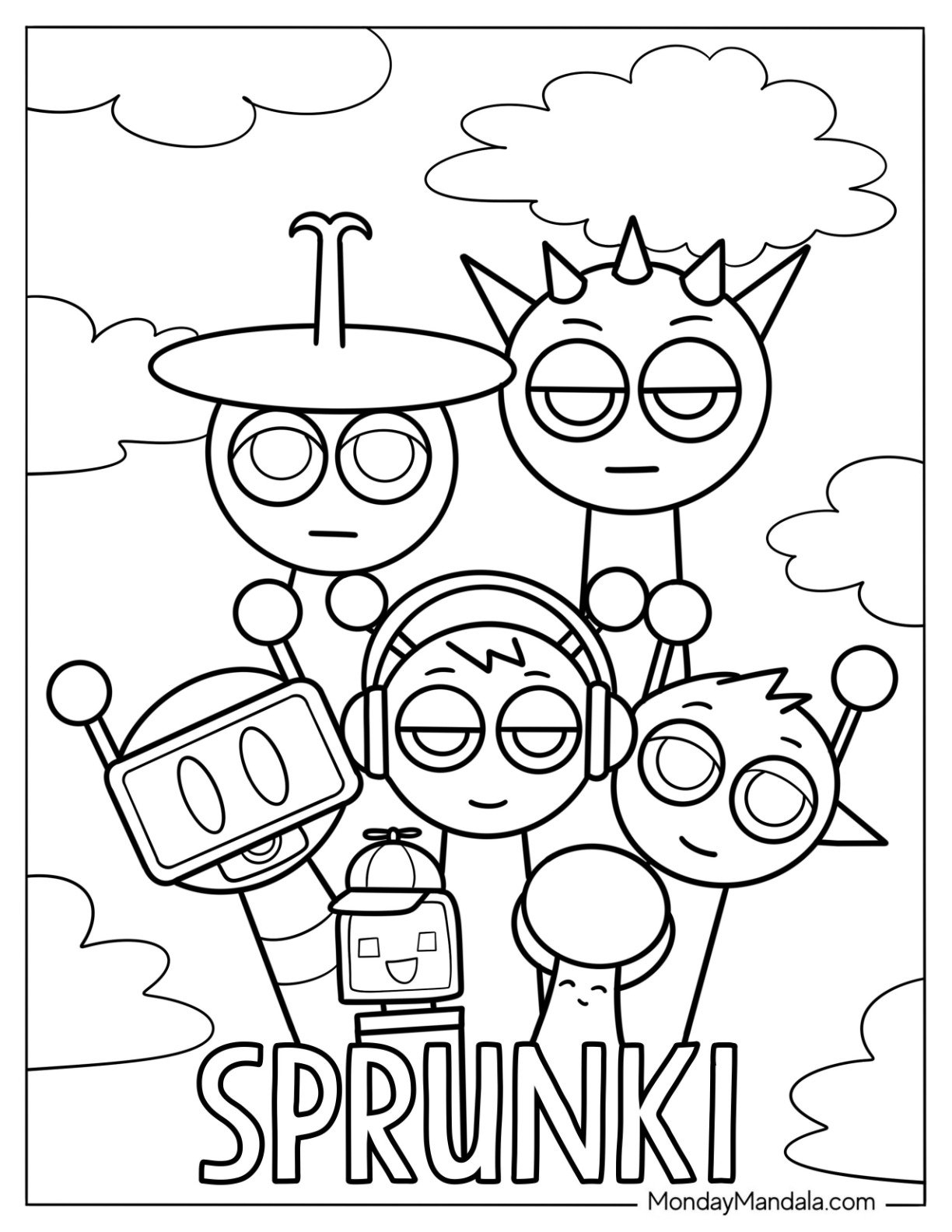 22 Sprunki Coloring Pages Free PDF Printables  22 Sprunki Coloring Pages Free PDF Printables