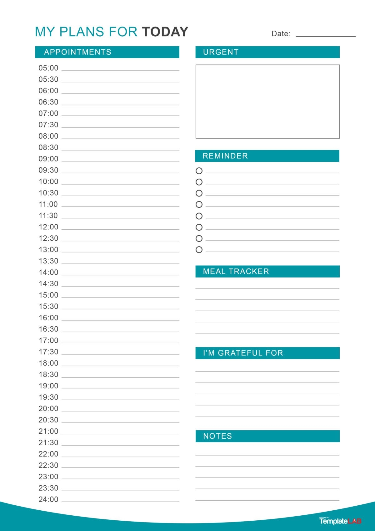 25 Printable Daily Planner Templates FREE In Word Excel PDF  25 Printable Daily Planner Templates FREE In Word Excel PDF