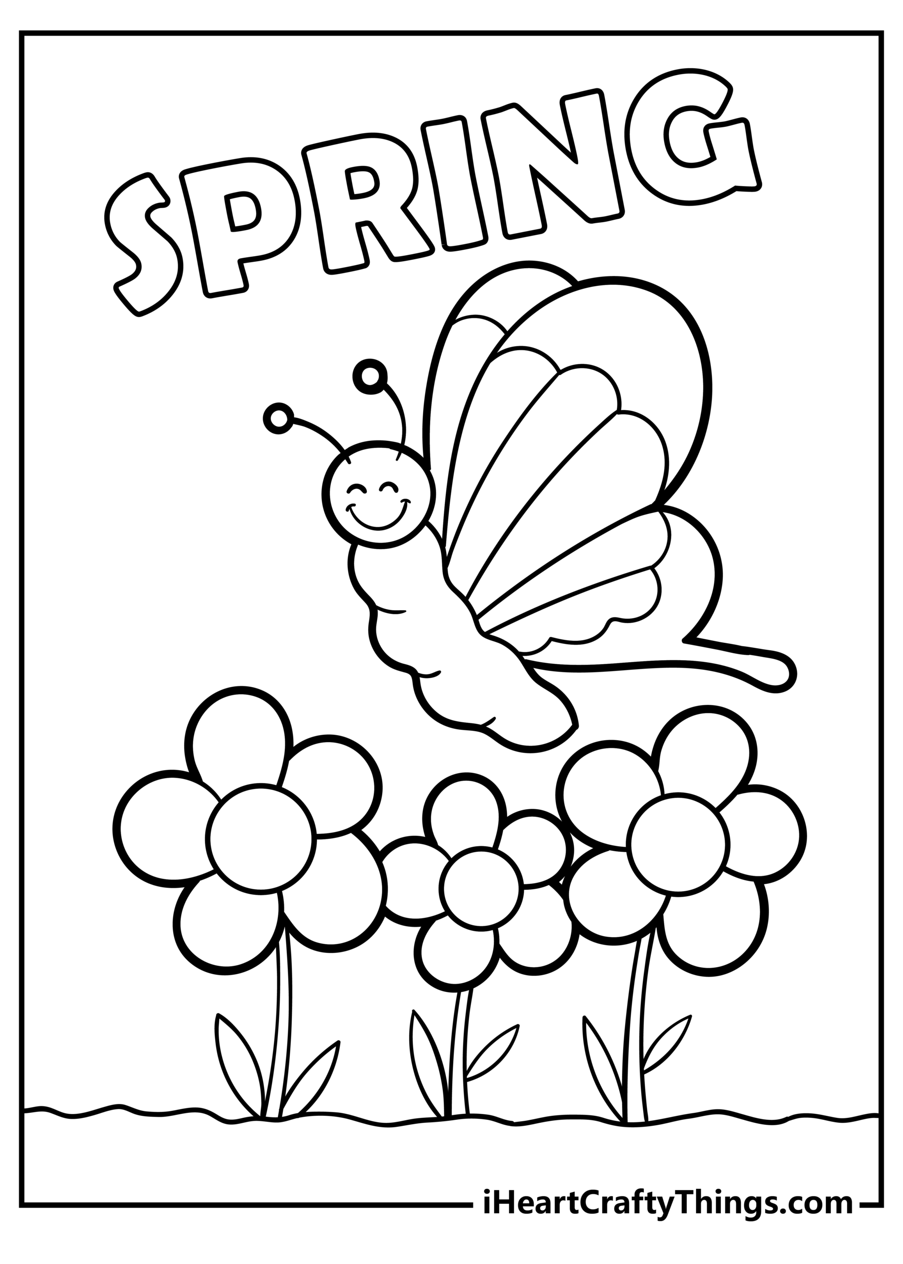 spring coloring pages printable spring coloring pages printable