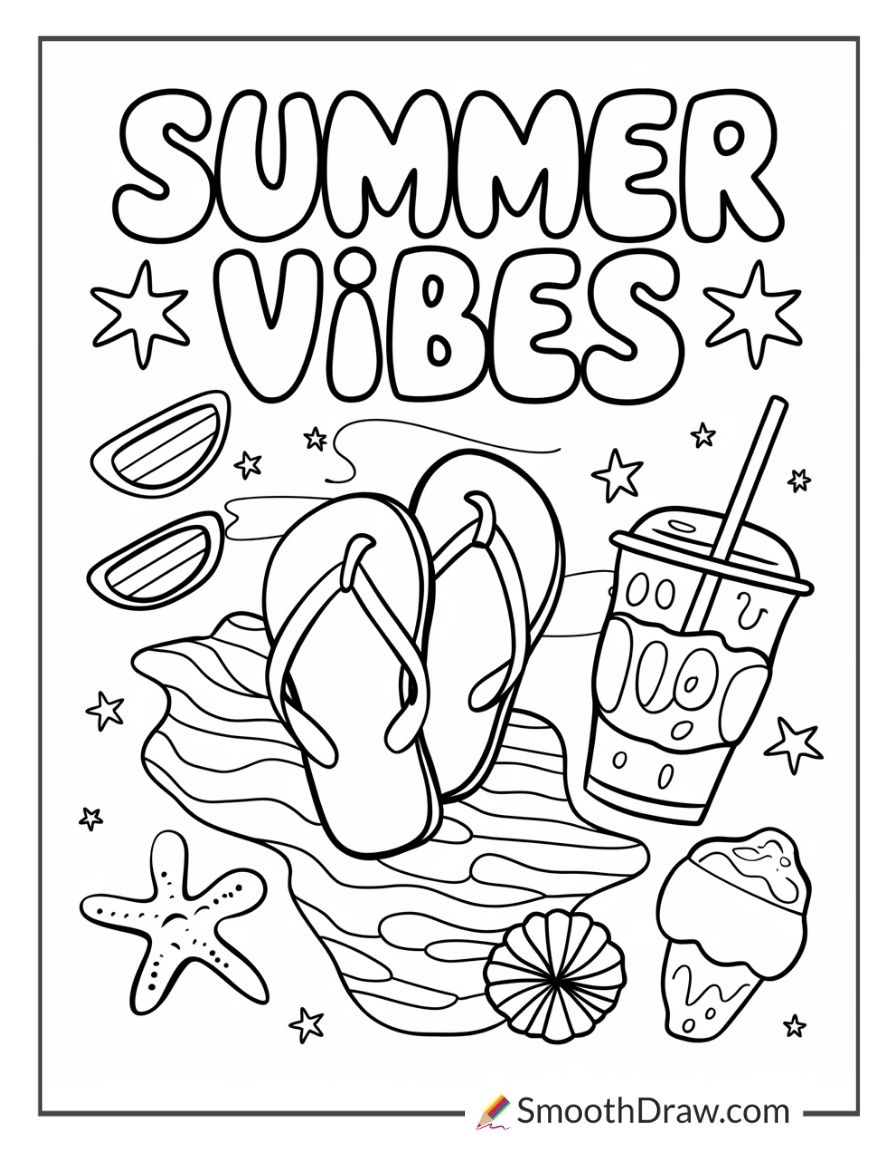 free summer coloring pages printable