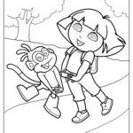 30 Dora Coloring Pages PDF Printable Explorer Coloring Book For Kids Digital Download Dora The Explorer Activity Pages Etsy