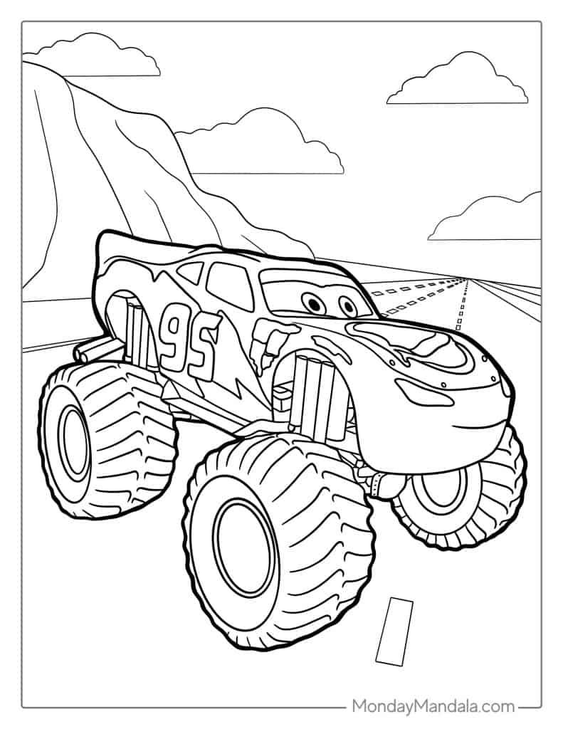 32 Monster Truck Coloring Pages Free PDF Printables  32 Monster Truck Coloring Pages Free PDF Printables