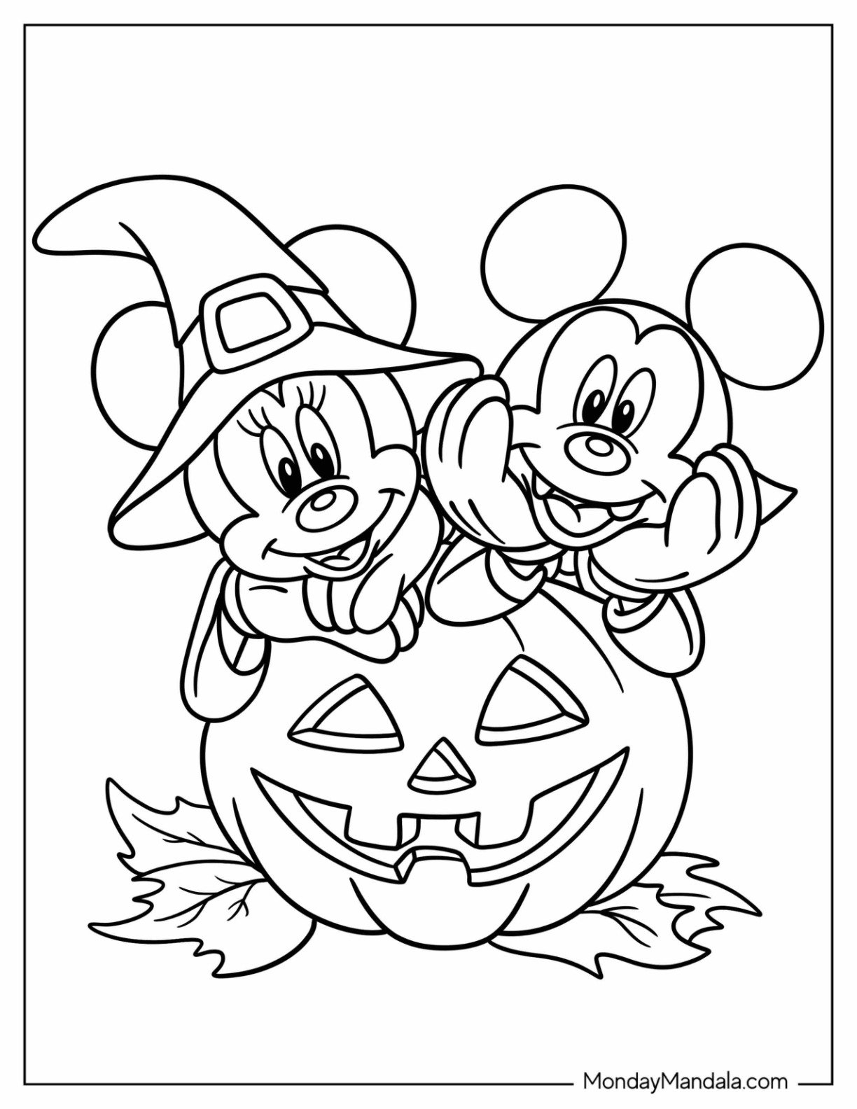 33 Disney Halloween Coloring Pages Free PDF Printables  33 Disney Halloween Coloring Pages Free PDF Printables