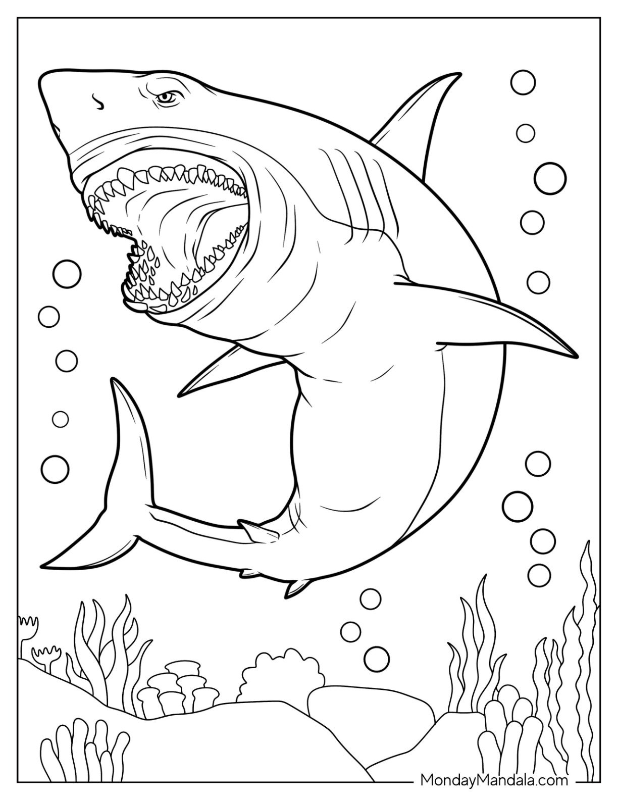 34 Shark Coloring Pages Free PDF Printables  34 Shark Coloring Pages Free PDF Printables