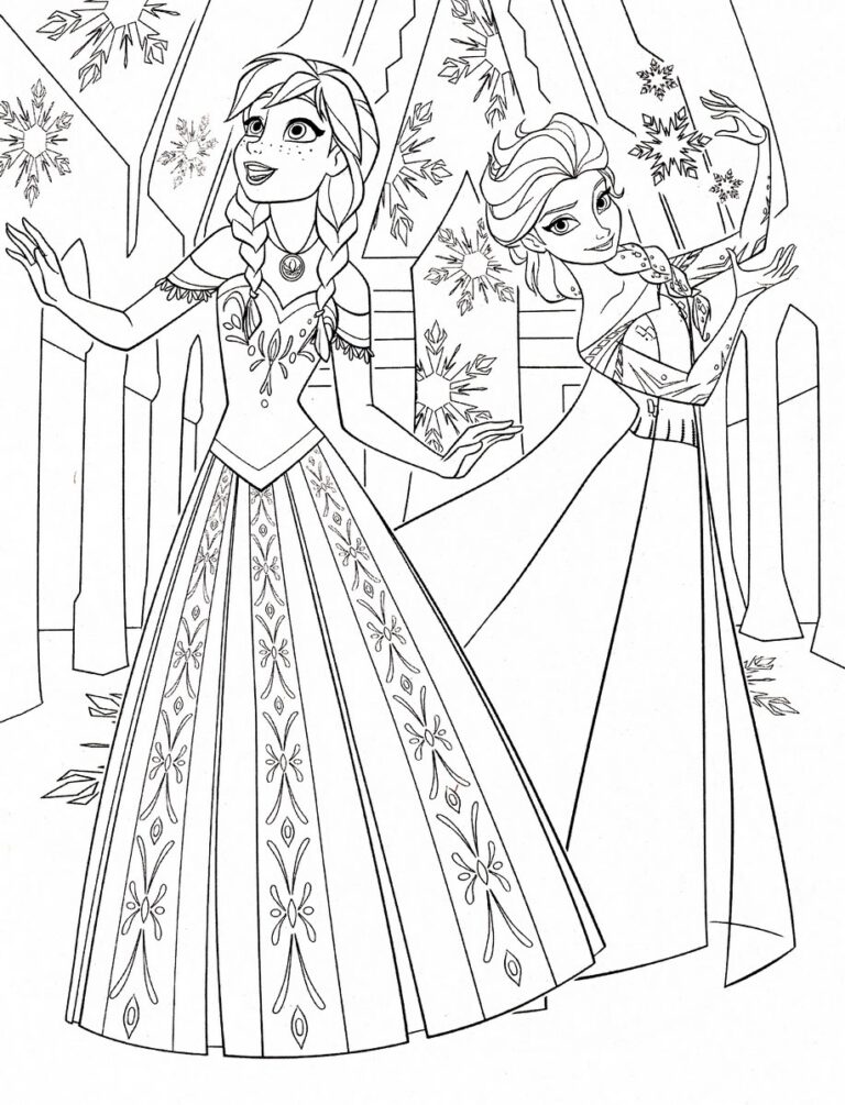 35 Elsa Coloring Pages From Frozen For Kids Parade