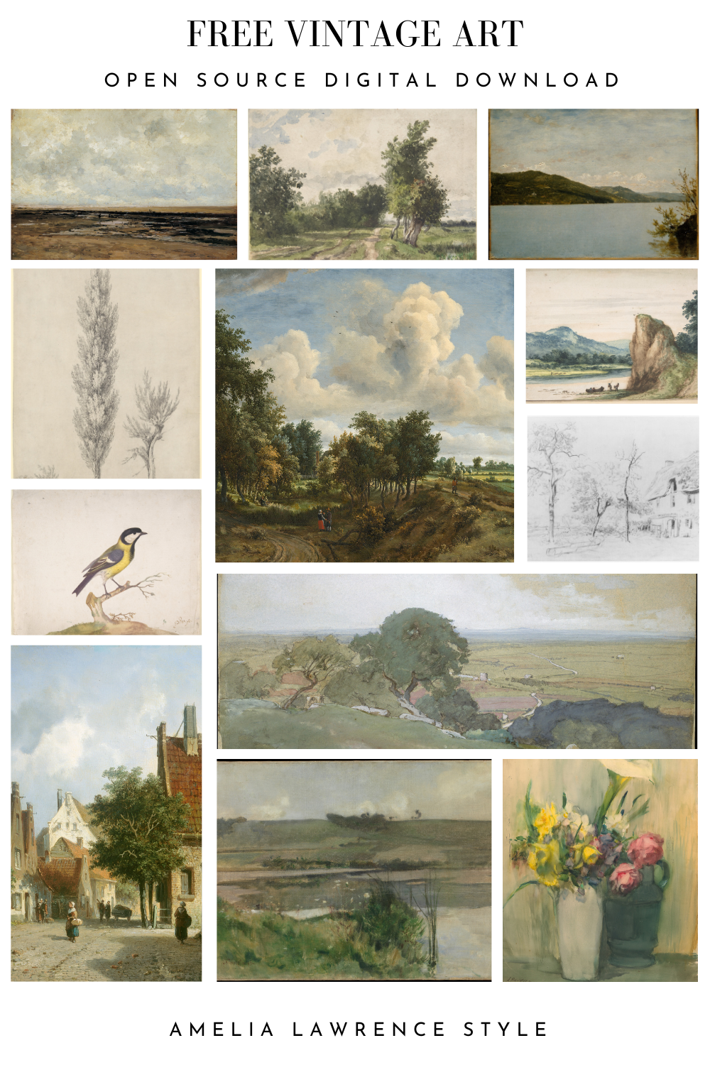 35 Free Vintage Art Downloads Amelia Lawrence Style