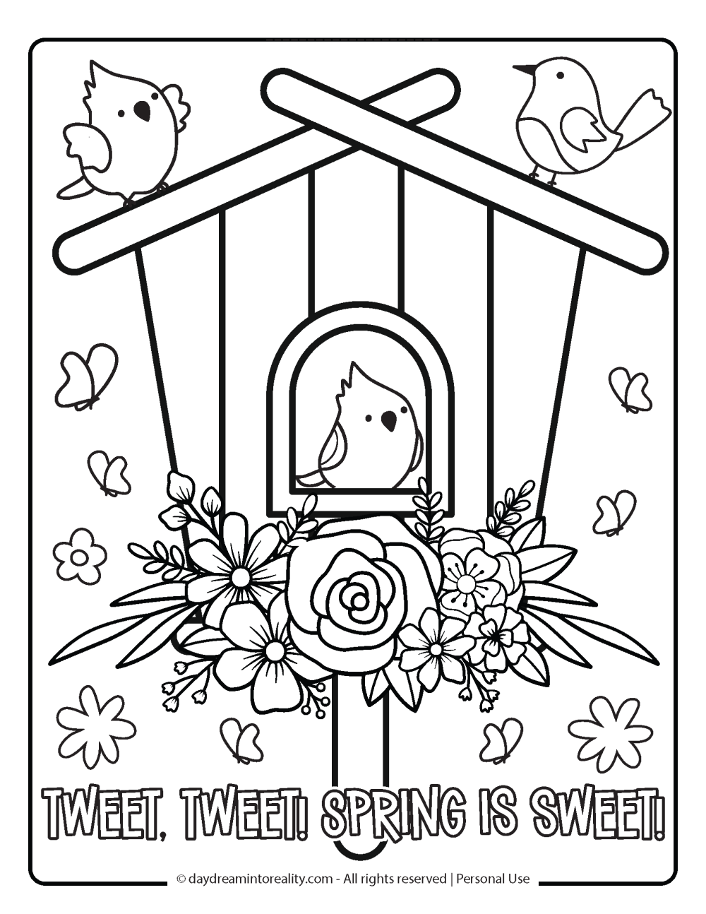 free printable coloring pages spring free printable coloring pages spring