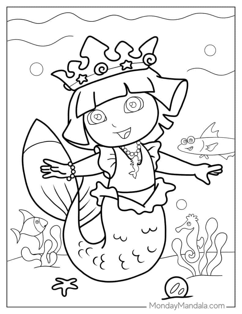 dora printables coloring dora printables coloring